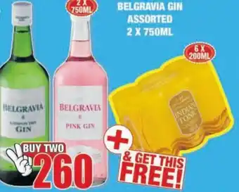 Belgravia Gin Assorted 2x750ml