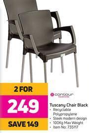 Game Contour Tuscany Chair (Black)-For 2 offer