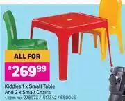 Game Kiddies 1x Small Table & 2x Small Chairs-For All offer