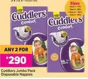 Game Cuddlers Jumbo Pack Disposable Nappies-For Any 2 offer