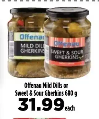 Offenau Mild Dills or Sweet & Sour Gherkins 680g