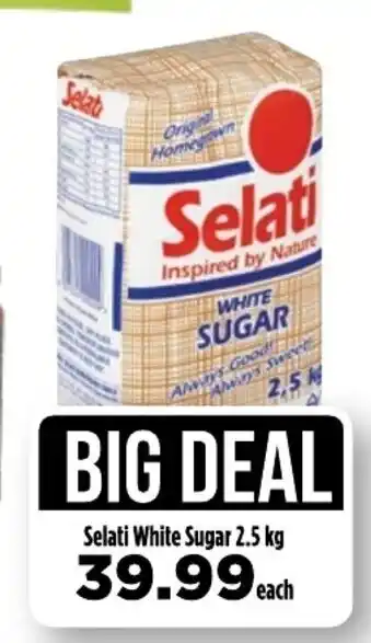 Food Lover's Market Selati White Sugar 2.5kg offer