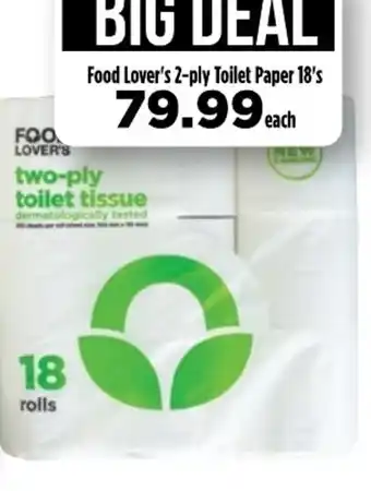 Food Lover's Market Food Lover's 2-Ply Toilet Paper 18's offer
