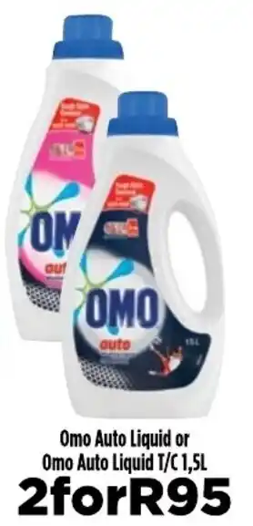 Food Lover's Market Omo Auto Liquid or Omo Auto Liquid T/C 1.5L offer
