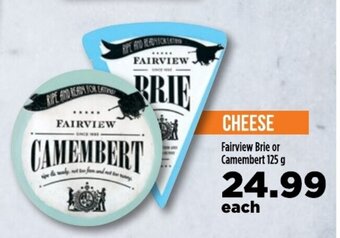 Food Lover's Market Fairview Brie or Camembert 125g offer