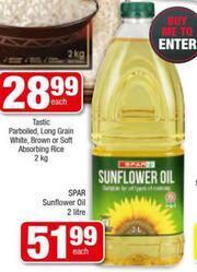 Spar Spar Sunflower Oil-2Ltr Each offer
