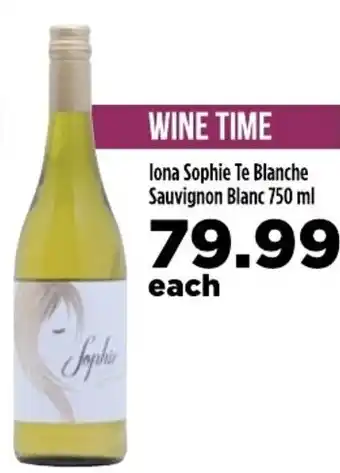 Iona Sophie Te Blanche Sauvignon Blanc 750ml