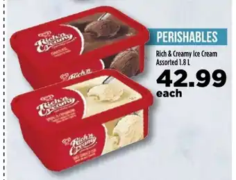 Food Lover's Market Rich & Creamy Ice Cram Asstd 1.8L offer