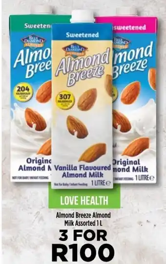Food Lover's Market Almond Breeze Almond Milk Asstd 1L offer
