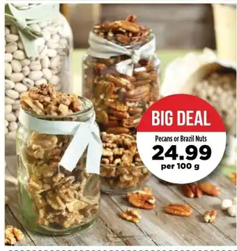Food Lover's Market Pecans or Brazil Nuts 100g offer