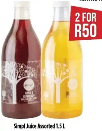 Food Lover's Market Simpl Juice Asstd 1.5L offer
