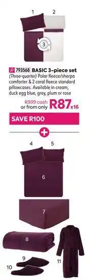 HomeChoice Fay Deluxe 11 Piece Set (Three Quarter) offer