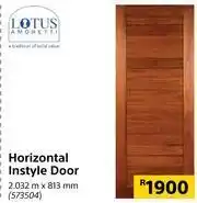 Builders Warehouse Lotus Horizontal Instyle Door 2.032m x 813mm offer