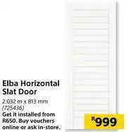 Builders Warehouse Elba Horizontal Slat Door 2.032m x 813mm offer