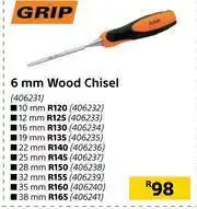 Builders Warehouse Grip 6mm Wood Chisel offer