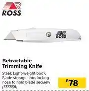 Ross Retractable Trimming Knife
