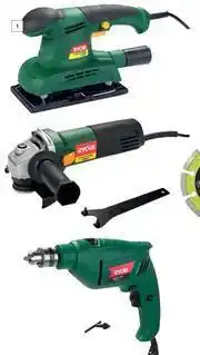 Builders Warehouse Ryobi Drill, Grinder & Sander Kit offer