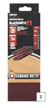 Builders Warehouse Ryobi Sanding Belt 75mm x 457mm 40-150g-Each offer