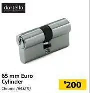 Builders 65mm Euro Cylinder (Chrome)