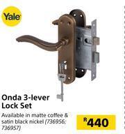 Yale Onda 3 Lever Lock Set