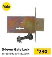 Builders Warehouse Yale 5 Lever Gate Lock offer