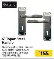 Builders Warehouse Dortello 6" Topaz Steel Handle offer