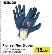 Builders Warehouse Hennox Pionner Flex Gloves-Per Pair offer
