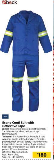 Builders Warehouse Beck Econo Conti Suit With Reflective Tape offer