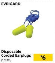 Builders Warehouse Evrigard Disposable Corded Earplugs offer