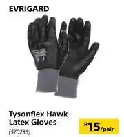 Builders Warehouse Evrigard Tysonflex Hawk Latex Gloves-Per Pair offer