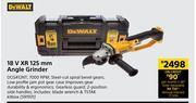 Builders Warehouse Dewalt 18V XR 125mm Angle Grinder DCG412NT offer