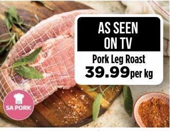 Pork leg roast