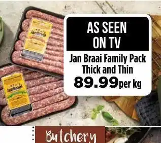 Food Lover's Market Jan braai family pack offer
