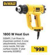 Builders Warehouse Dewalt 1800W Heat Gun D26411 offer