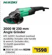 Builders Warehouse Hikoki 2000W 230mm Angle Grinder HTC G23ST offer