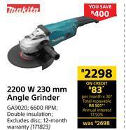 Builders Warehouse Makita 2200W 230mm Angle Grinder GA9020 offer