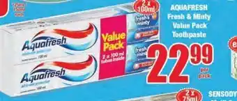 Boxer Aquafresh toothpaste offer