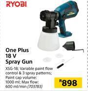 Builders Warehouse Ryobi One Plus Spray Gun XSG-18 offer