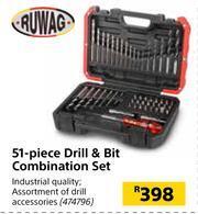 Ruwag 51 Piece Drill \u0026 Bit Combination 