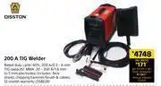 Builders Warehouse Disston 200A Tig Welder offer