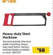 Ross Heavy Duty Steel Hacksaw
