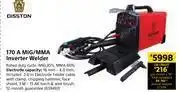 Builders Warehouse Disston 170A MIG/MMA Inverter Welder offer