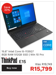 First Shop Lenovo Think Pad E15 offer
