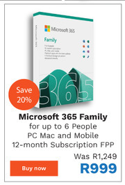 First Shop Microsoft 365 Family offer