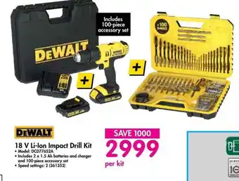 Makro Li-Ion Impact Drill Kit 18V offer