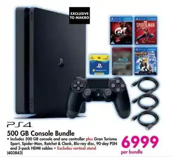 PS4 Console Bundle 500GB
