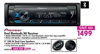 Pioneer Dual Bluetooth/AV Receiver