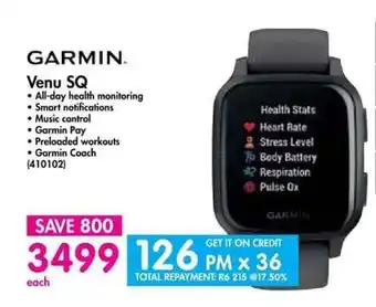 Makro Garmin Venu SQ offer