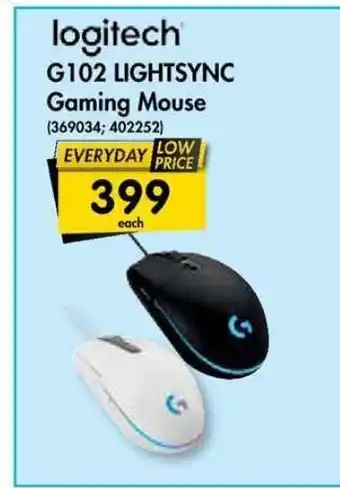 Logitech G102 Lightsync Gaming Mouse