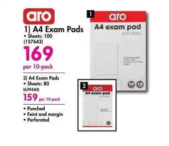 Makro A4 Exam Pads 100 Sheets offer